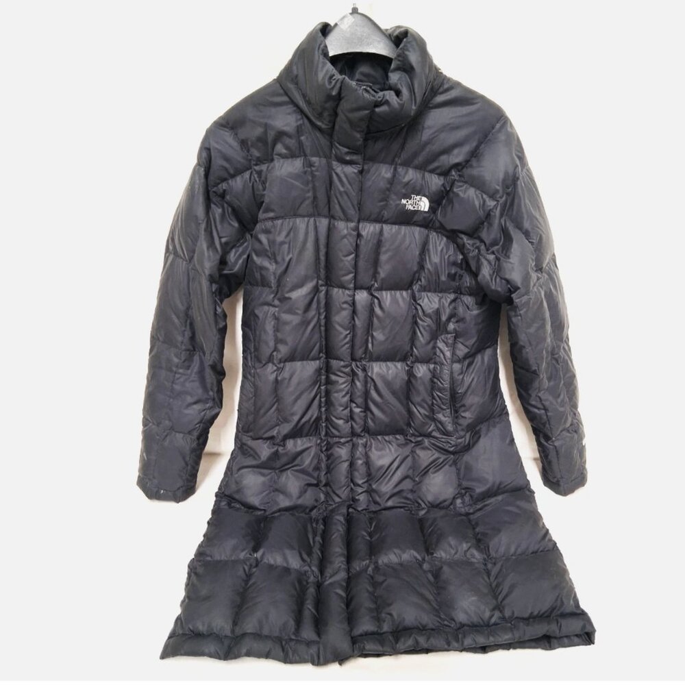 North Face Metropolis 600 Fill Goose Down Parka Long Puffer Coat Women S Black